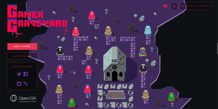 Создано виртуальное кладбище для геймеров, которые бросили свою видеоигру