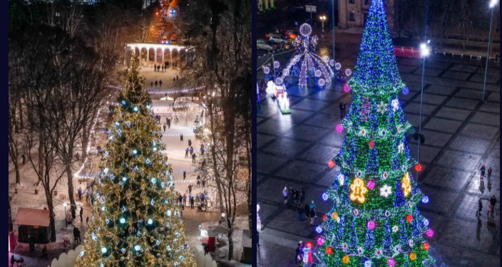 Украинцы голосуют за лучшую городскую елку: Николаев на втором месте (ФОТО)