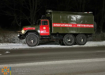Миколаївські рятувальники витягли з кювету авто з двома дорослими та двома дітьми