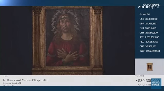 Картина кисти Боттичелли за 7 минут аукциона «ушла» за $45 млн. 3