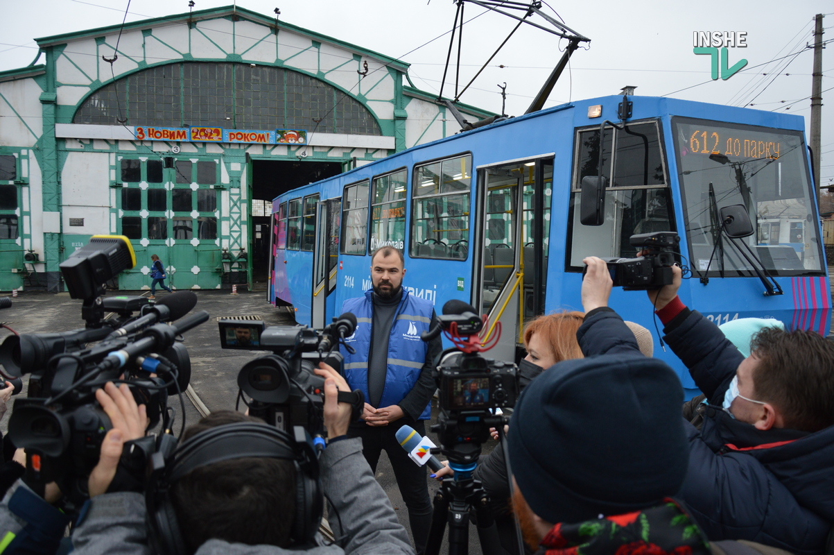 Конечная: в Николаеве отремонтированный за 1,5 млн гривен трамвай не смог выйти на маршрут – отвалился кардан (ВИДЕО и ФОТО)