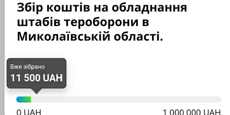 На тероборону Николаевской области средства собирает благотворительный фонд Замазеевой и Арахамия