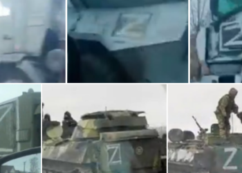 Вблизи границ с Украиной РФ наносит на военную технику особые знаки (ФОТО, ВИДЕО)