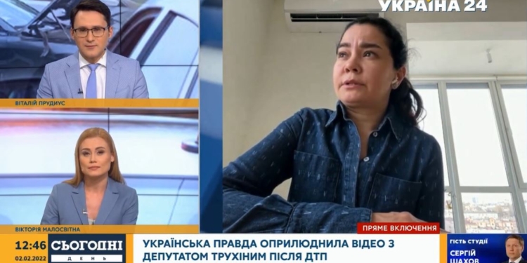 Министр МВД Монастырский видел видео с камер полицейских после ДТП с Трухиным, – главред “Украинской правды” (ВИДЕО)