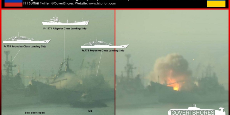 Карма в действии: командиры двух поврежденных рашистских десантных кораблей в Бердянске – из числа предателей Украины (ФОТО)