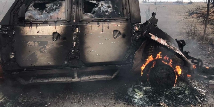 На въезде в Николаев нацгвардейцы совместно с ВСУ уничтожили российскую разведгруппу (ФОТО)