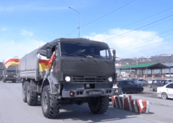 Марионеточная Южная Осетия прислала своих военных на помощь российским оккупантам