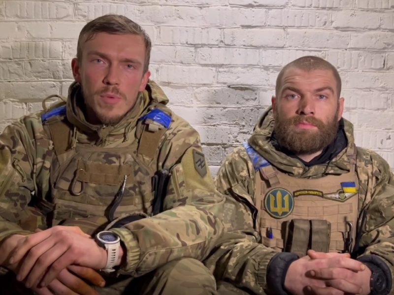 «Ми знаємо, що ми робимо, навіщо ми тут»: звернення командиру полка «Азов» та командира 36 ОБрМП (ВІДЕО)