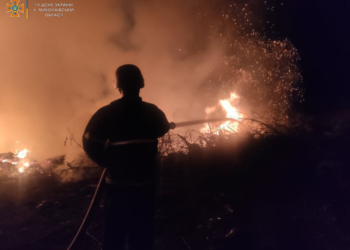 На Миколаївщині за добу загасили 8 пожеж, 4 з яких виникли через рашистські обстріли (ФОТО)