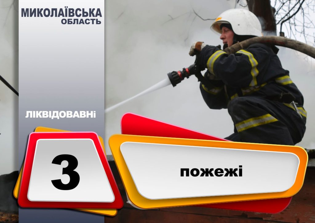 За минулу добу на Миколаївщині загасили три пожежі 1