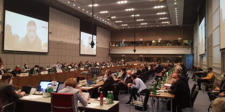 «Війна не в смартфонах. Нам потрібна ваша підтримка»: голова Миколаївської ОВА Віталій Кім онлайн виступив на засіданні Постійної ради ОБСЄ (ФОТО)