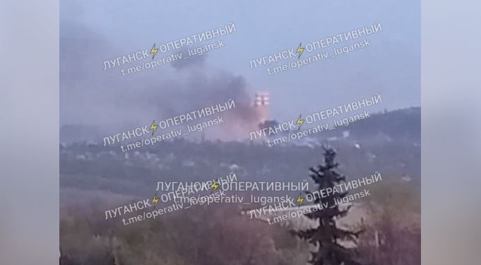 В оккупированной части Луганщины взорвался склад боеприпасов (ВИДЕО)