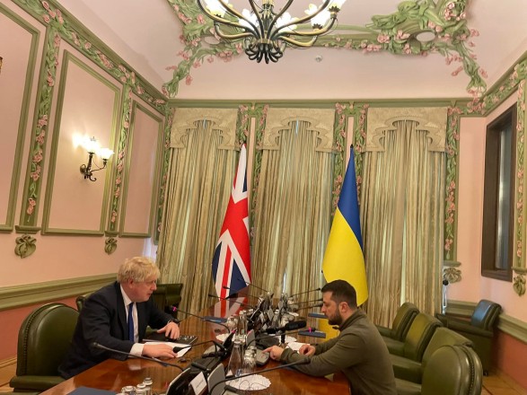 Борис Джонсон прибыл в Киев. Сейчас у него встреча «тет-а-тет» с Зеленским