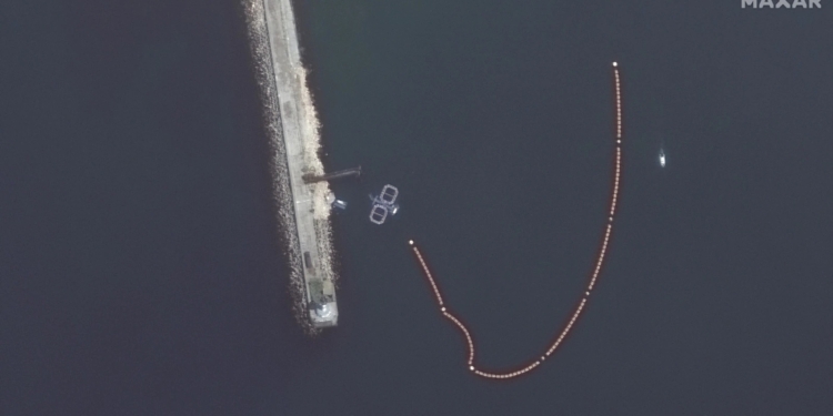 Два загона для боевых российских дельфинов разместили в бухте Севастополя – британское СМИ (СПУТНИКОВЫЕ СНИМКИ)