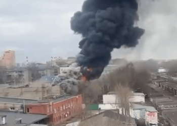 В “космической столице россии” большой пожар (ВИДЕО)