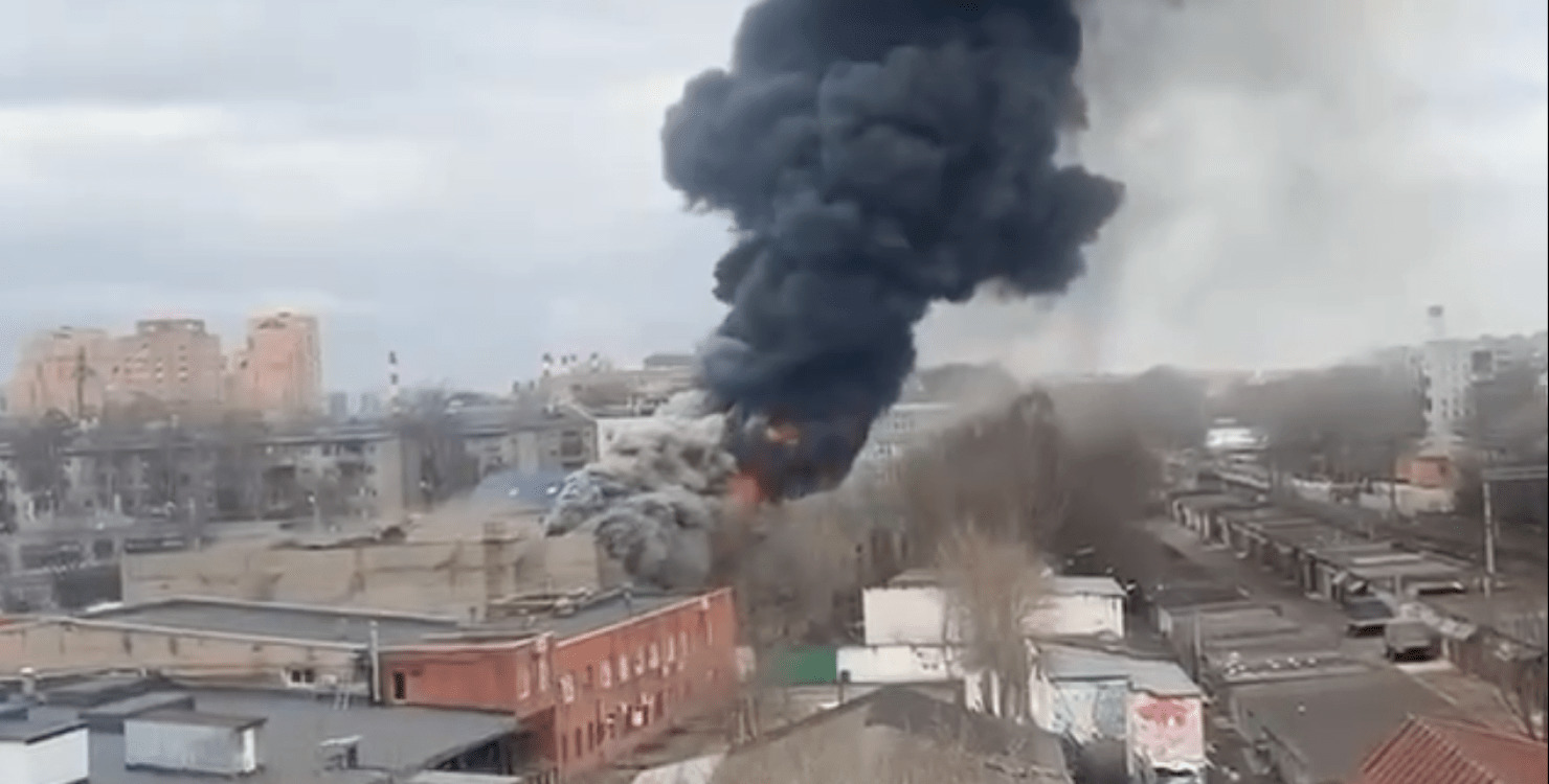 В “космической столице россии” большой пожар (ВИДЕО)