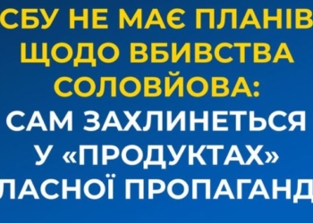 Лев падалью не питается. В СБУ прокомментировали “покушение” на Соловьева