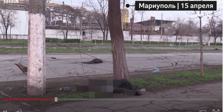 Жуткие кадры из Мариуполя (ВИДЕО 18+)
