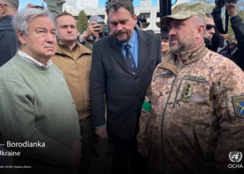 “Представляю свою семью в одном из этих домов” – генсек ООН посетил Бородянку