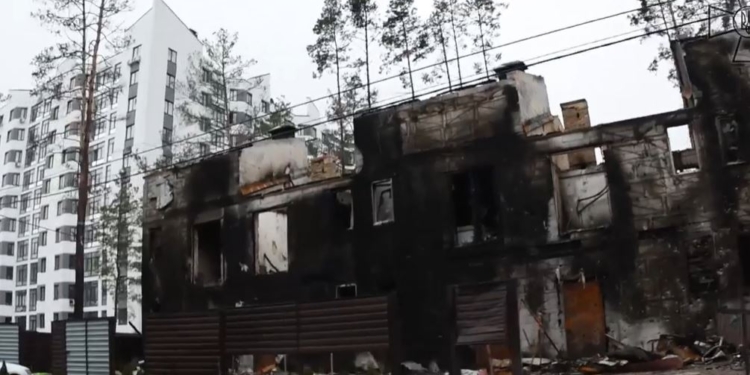 Гостомель после освобождения (ВИДЕО)