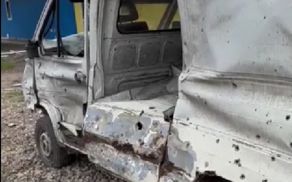 На Миколаївщині під обстріл окупантів потрапив бус волонтерів (ВІДЕО)