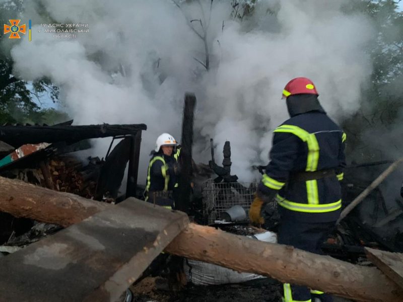 На Миколаївщині за добу загасили дві пожежі