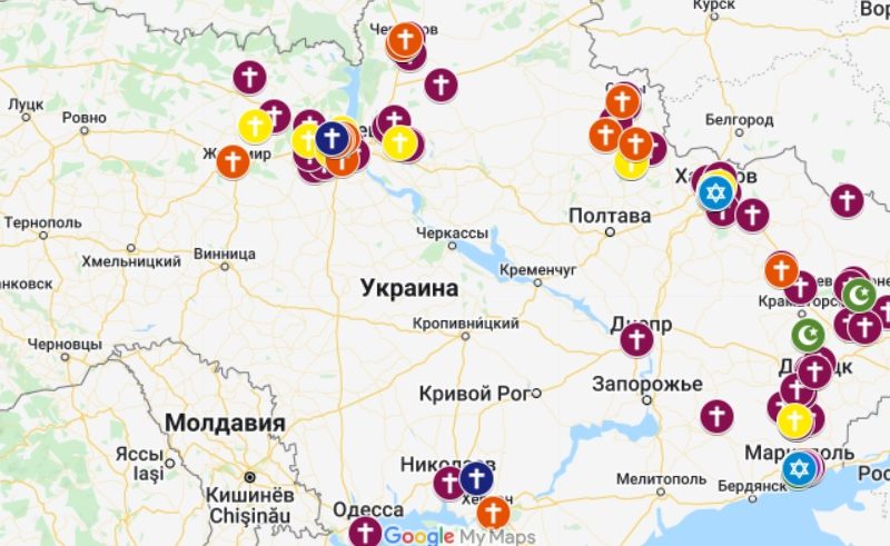 В Україні внаслідок вторгнення росії зазнали руйнувань щонайменше 116 храмів різних конфесій