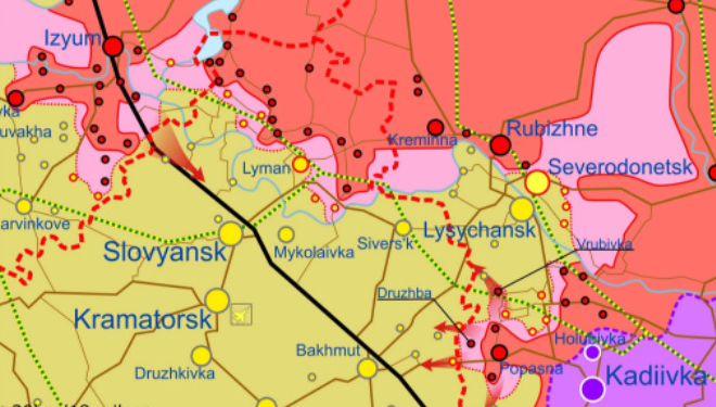 Угроза окружения украинских войск в Северодонецке и Лисичанске нарастает, – аналитики