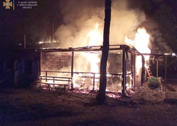 Горіла база відпочинку в Грушівці. Що за добу гасили миколаївські рятувальники (ФОТО)