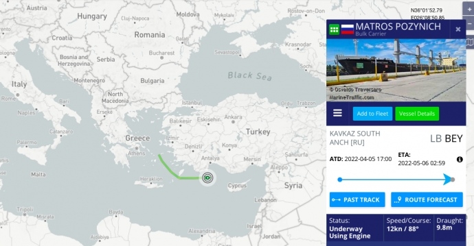 Россияне пытались “проэкспортировать” в Египет украденное украинское зерно