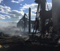 З’ясувалась причина масштабної пожежі, яку бачили у Миколаєві: горіли гаражі у селищі Луч і склад одного з підприємств (ФОТО)