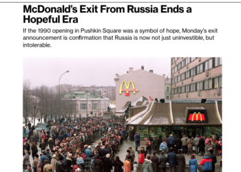 С уходом McDonald’s из рф цикл закончился, у Кремля осталась пара недель для атаки. Обзор западных медиа 