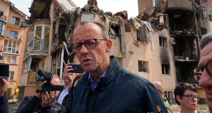 Лидер немецкой партии посетил Ирпень и рассказал о пережитом потрясении