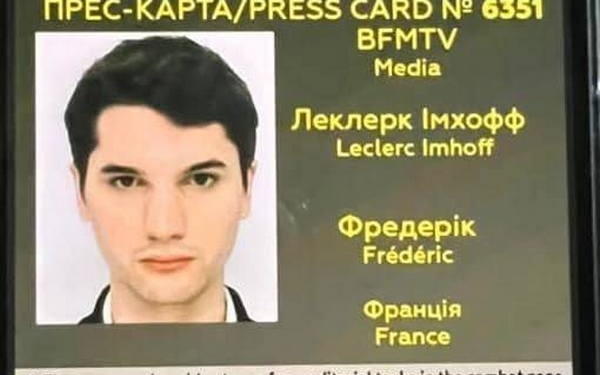 На Луганщині загинув французький журналіст – їхав зняти сюжет про евакуацію людей, але авто було обстріляне окупантами (ФОТО)