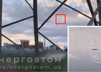 Появилось видео опасного пролета российской крылатой ракеты над Пивденноукраинской АЭС (ВИДЕО)