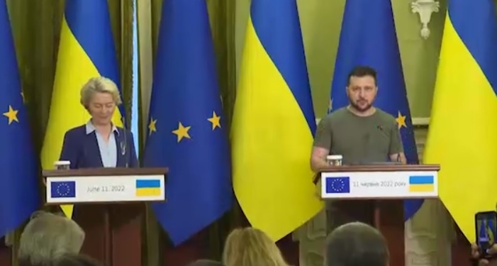 «Позитивна відповідь ЄС на українську заявку щодо членства може стати позитивною відповіддю на запитання, чи є взагалі майбутнє у європейського проєкту» – Зеленський