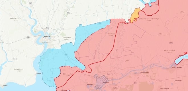 Російські окупанти, можливо, досягли незначних успіхів у Миколаївській області – ISW