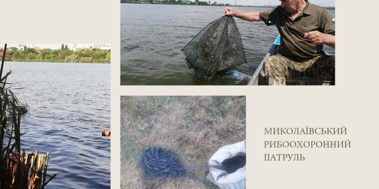«Сипали» сітки на Інгулі: Миколаївський рибоохоронний патруль піймав браконьєрів