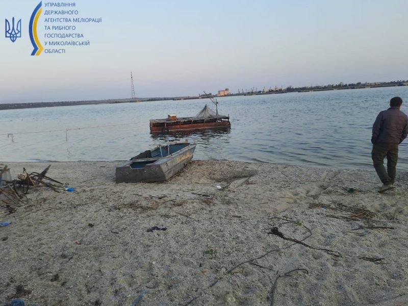 На Миколаївщині рибоохоронний патруль піймав браконьєрів та вилучив 10 браконьєрських сіток (ВІДЕО)