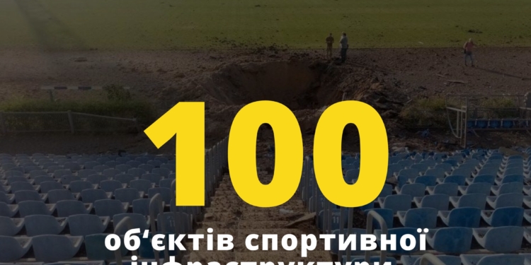 Стадіон в Миколаєві став сотим спортивним об’єктом, який російські окупанти зруйнували від початку вторгнення
