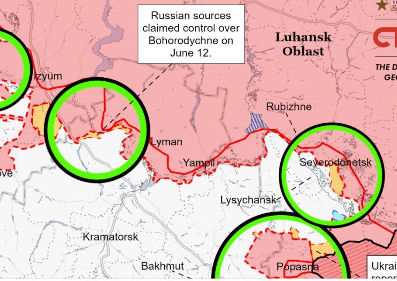 Российские войска достигли прогресса в продвижении к Славянску, Изюм — важная цель, — ISW