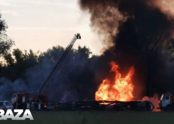 Под Рязанью упал военно-транспортный самолет Ил-76 (ФОТО, ВИДЕО)