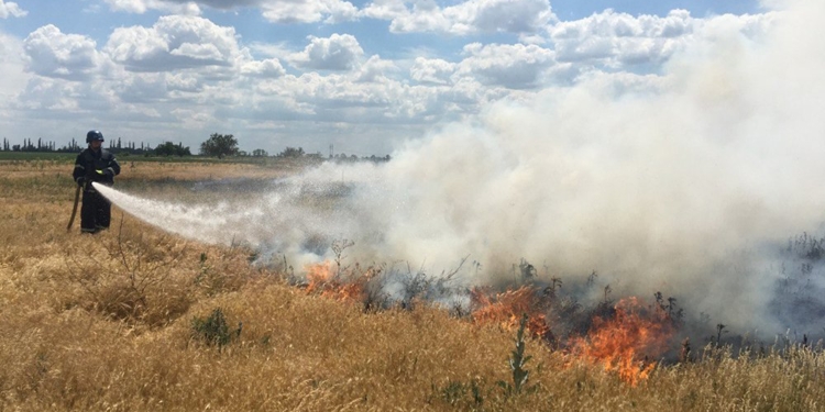За добу на Миколаївщині з 9 пожеж дві – через обстріли (ФОТО, ВІДЕО)