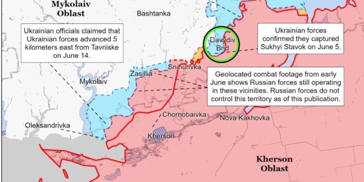 ВСУ контролируют критически важный участок береговой линии Очакова, российские войска попытаются это изменить, – ISW