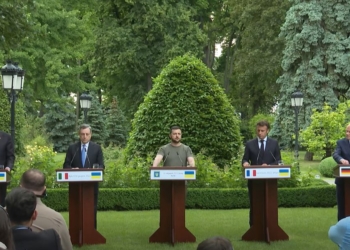 Мир должен быть установлен на условиях Украины. Пресс-конференция по итогам визита в Украину президентов Италии, Румынии, Франции и Германии (ВИДЕО)