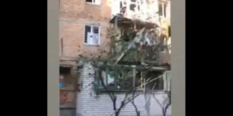 Результаты ракетного удара по Николаеву (ВИДЕО)