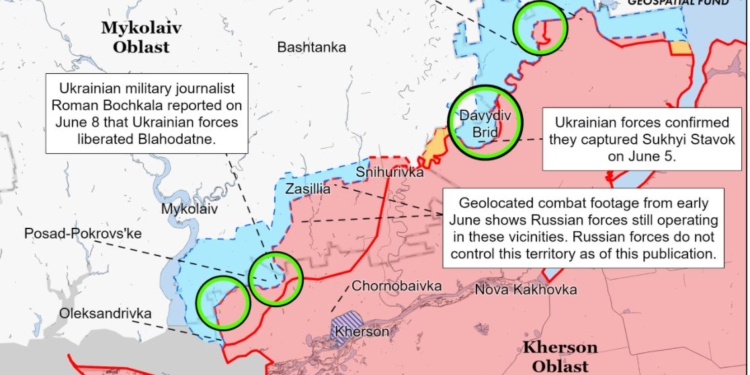 ВСУ возобновили контрнаступление к северо-западу от Херсона, – ISW (КАРТЫ)