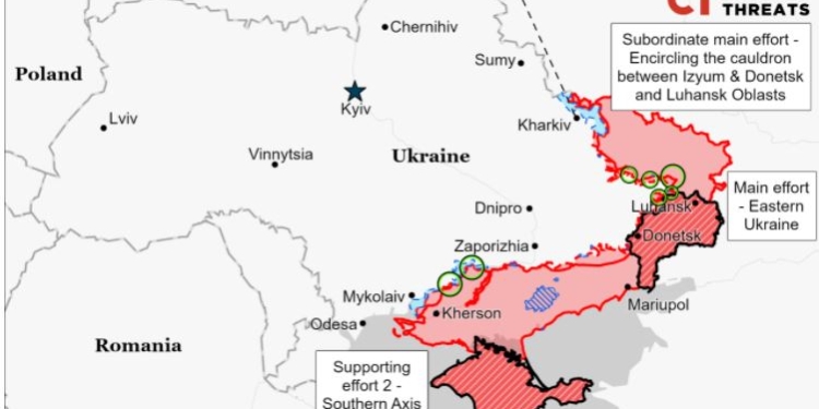 После боев за Северодонецк рашистам может не хватить сил наступать на Донбассе, – ISW