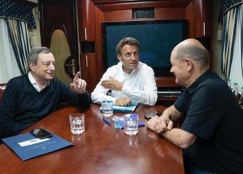Макрон, Драги и Шольц прибыли в Украину спецпоездом