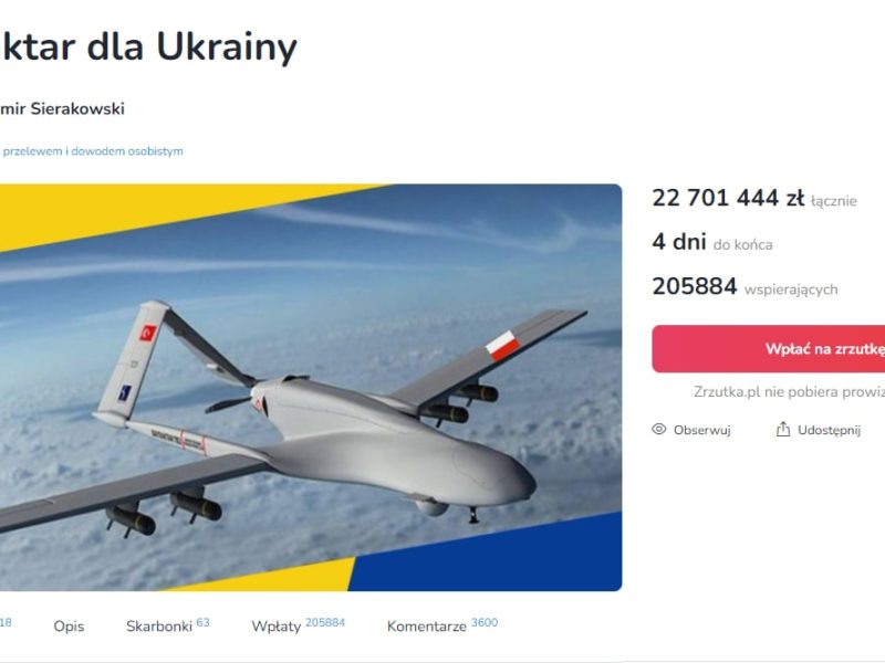 У Польщі зібрали гроші на Bayraktar для України